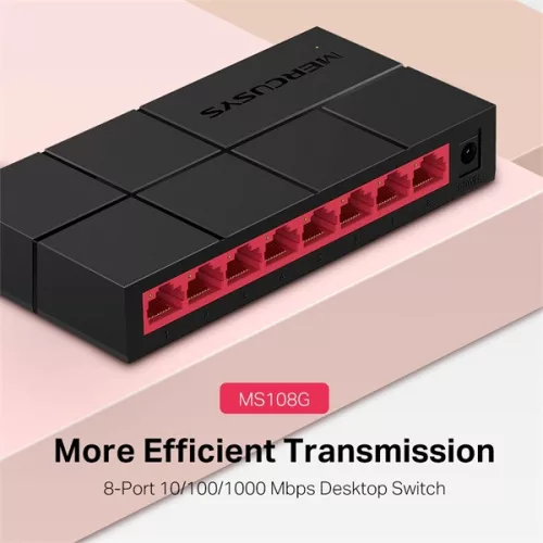 Mercusys MS108G 8-portni 10/100/1000Mbps neupravljani stolni preklopnik