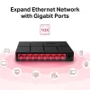 Mercusys MS108G 8-portni 10/100/1000Mbps neupravljani stolni preklopnik