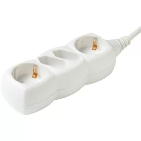   Home NV 14-3/WH/1,5 4 zásuvky (2 euro+2 uzemnené) 3 metre 1,5 mm2 biela rozvodná skrinka
