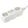 Home NV 14-3/WH/1,5 4 zásuvky (2 euro+2 uzemnené) 3 metre 1,5 mm2 biela rozvodná skrinka