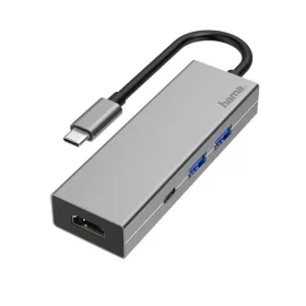   Hama USB 3.1 Type-C Hub, strieborný, 200107 (2x USB A, 1x USB TYPE-C, HDMI)
