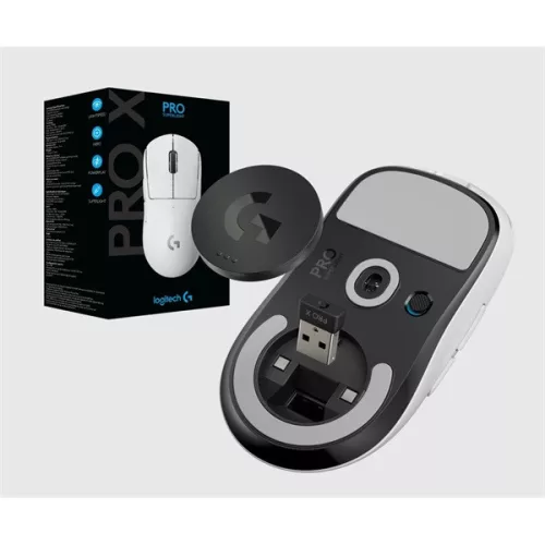 Logitech PRO-X Superlight fehér vezeték nélküli egér