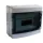 Tracon EDFKIP65-12/1  1×12 mod/ H×W×D=260×300×140mm/ IP65/ 660V AC átlátszó ajtóva/ N/PE sínnel falon kívüli