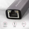 Adaptér Axagon ADE-TR Tip-A USB 3.2 - Gigabit Ethernet