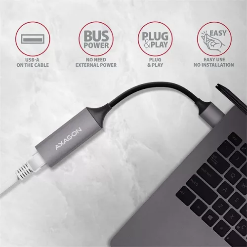 Adaptér Axagon ADE-TR Tip-A USB 3.2 - Gigabit Ethernet