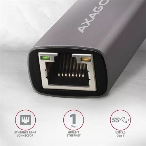 Axagon ADE-TRC Type-C USB 3.2 - Gigabitový ethernetový adaptér