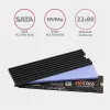 Axagon CLR-M2L3 alumínium passzív hűtő M.2 SSD-hez