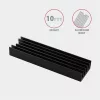 Axagon CLR-M2L10 alumínium passzív hűtő M.2 SSD-hez