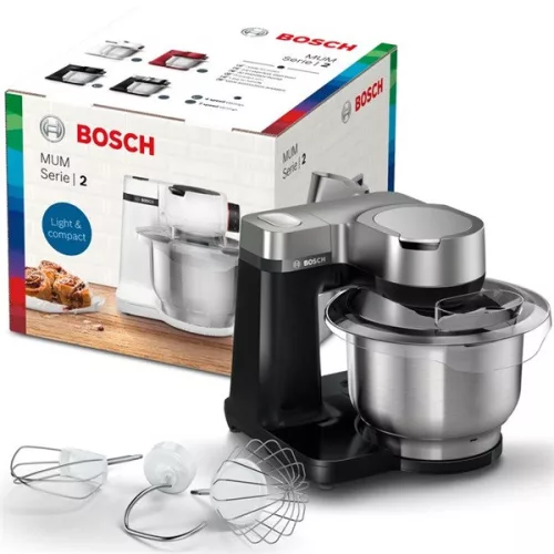 Čierny robot Bosch MUMS2VM00, 900 W, 3,8 l