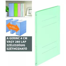   Plus Japan Basic Zero max 280lap egyszerúsített pasztell zöld iratrendező