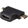 Adaptér Akyga AK-AD-23 HDMI - miniHDMI - microHDMI 3