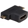 Adaptér Akyga AK-AD-23 HDMI - miniHDMI - microHDMI 3