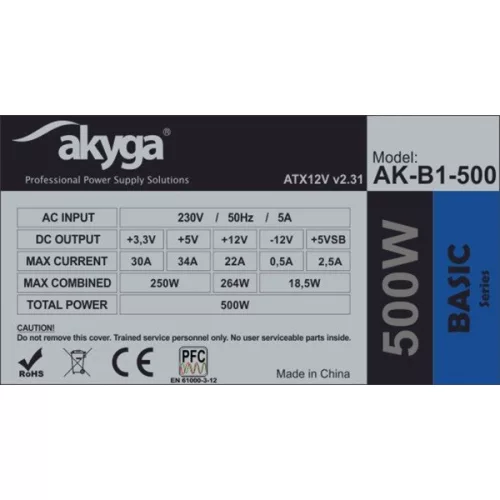 Zdroj Akyga AK-B1-500 500W ATX