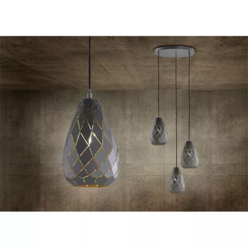 TRIO 301300342 Onyx 42W antracit függesztett lámpatest