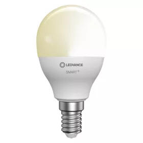   Ledvance Smart+ Bluetooth ovládaný 5W 2700K E14, malý guľovitý LED zdroj svetla