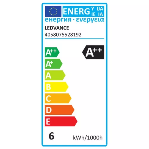 Ledvance Smart+ 6W 2400K E27, stmievateľný Edisonov filamentový LED zdroj svetla