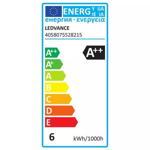 Ledvance Smart+ 6W 2400K E27, stmievateľný guľovitý filamentový LED zdroj svetla