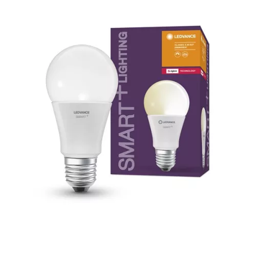 Stmievateľný hruškovitý LED zdroj svetla Ledvance Smart+ 8,5 W E27 s nastaviteľnou teplotou farby