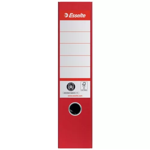 Esselte No.1 A4 75 mm piros 100%-ban újrahasznosított kartonból iratrendező