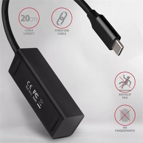 Axagon HUE-M1C 4-portový USB 3.0 mini HUB