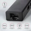 Axagon HMA-GL3A 3-portový USB 3.2. Gen 2 čierny HUB s gigabitovým LAN portom