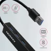 Axagon HMA-GL3A 3-portový USB 3.2. Gen 2 čierny HUB s gigabitovým LAN portom