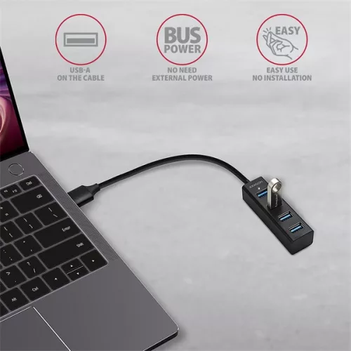 Axagon HUE-M1A 4-portový USB 3.0 mini HUB