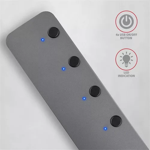 Axagon HUE-MSA 4-portový USB 3.0 switch HUB
