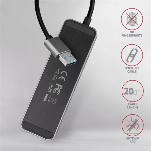 Axagon HUE-MSA 4-portový USB 3.0 switch HUB