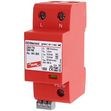   DEHN 9412 DSH TN 255 FM shield egyfázisú TN rendszerhez akalmazásoptimalizált 1. +2. típ. kombinált villámáram-levezető