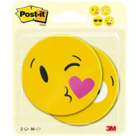   Post-it® Emoji-Muster, 2 x 30 Blatt, 70 x 70 mm, selbstklebender Notizblock