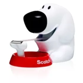   Scotch Magic vidám kutya ragasztószalag adagoló + 1tekercs Scotch Magic 19mmx7,5m ragasztószalag