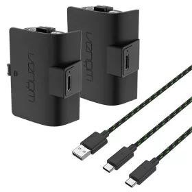   Venom VS2883 Xbox Series X|S magas kapacítású (1100mAh) fekete akkucsomag (2 db) + 3 méter töltőkábel