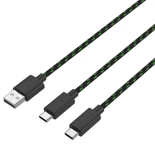 Venom VS2874 Xbox Series X|S/Xbox One magas kapacítású (1100mAh) fehér akkucsomag (2 db) + 3 méter töltőkábel