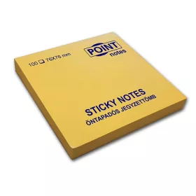 Point 76x76mm 100-Blatt gelber Haftnotizblock