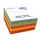 Point Cube 76x76mm 400-Blatt-Haftnotizblock in verschiedenen Pastellfarben