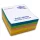 Point Cube 76x76mm 400-Blatt-Haftnotizblock in verschiedenen leuchtenden Farben