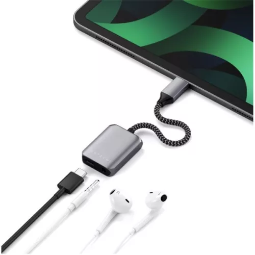 Satechi ST-UCAPDAM audio adaptér typu C/3,5 mm, astro šedý