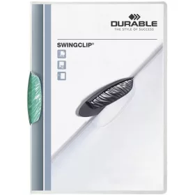 Robuster Swingclip A4 30-Blatt-Clipordner in Dunkelgrün