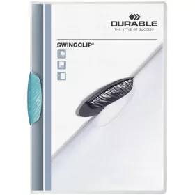 Robuster Swingclip A4 30-Blatt-Klammerordner, hellblau