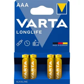  VARTA 4103101414 Langlebige AAA-Alkaline-Mikrobatterien, 4 Stück/Blister
