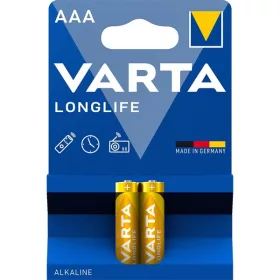   VARTA 4103101412 Langlebige AAA (LR03) Alkali-Mikrozellenbatterie, 2 Stück/Blister