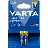 VARTA 4903121412 Longlife Power AAA (LR03) Alkaline-Mikrozellenbatterie, 2 Stück/Blister