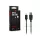 Dátový a nabíjací kábel Maxlife TF-0066 0,2 m s konektorom Type-C, čierny