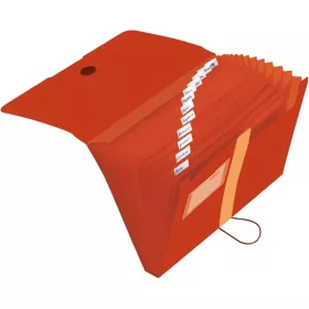   Herlitz easy orga to go GREEN narancssárga PP A4 rekeszes mappa