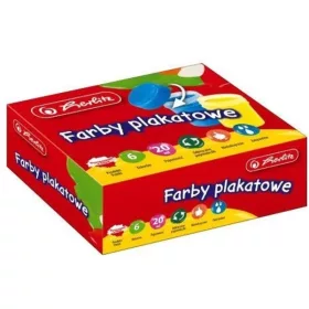 Herlitz 6 boja (6x20ml) staklenka tempera