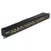 MaxLink 19" 1HE 12-Port Gigabit 24V~57V DC PoE-Injektor