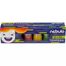 Nebulo set tempera u staklenci od 6 boja, 25 ml