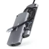 Axagon HMC-6M2 SUPERSPEED USB-C COMBO strieborno-čierny 6v1 HUB