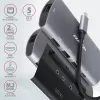 Axagon HMC-6M2 SUPERSPEED USB-C COMBO strieborno-čierny 6v1 HUB